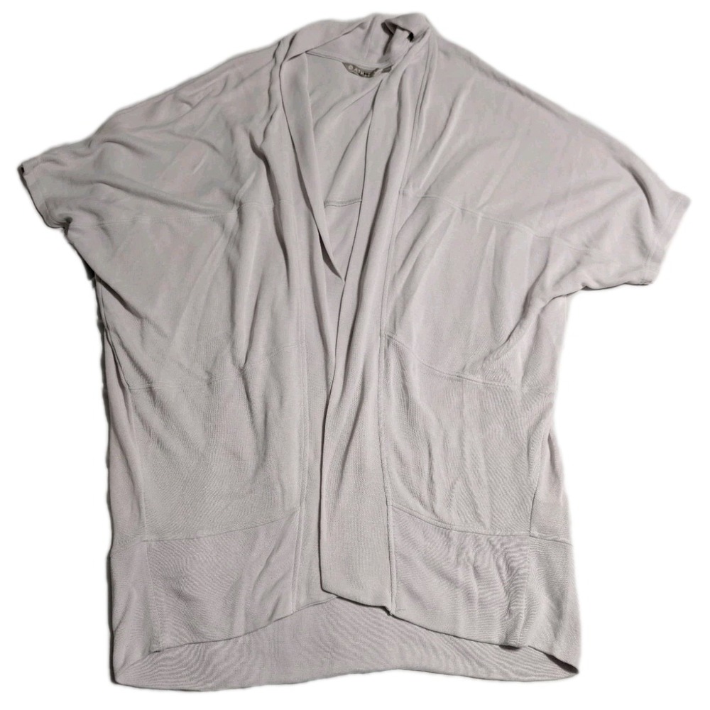Athleta Womens LP Cream Open Front Wrap Cardigan Lightweight